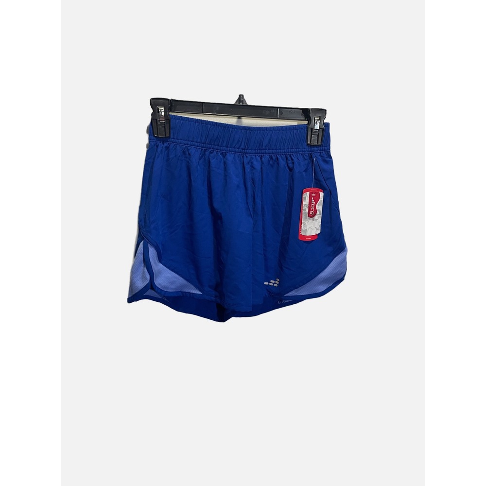 BCG Running Shorts Womens XS Blue Mesh Pieced Athletic Gym Activewear NWT